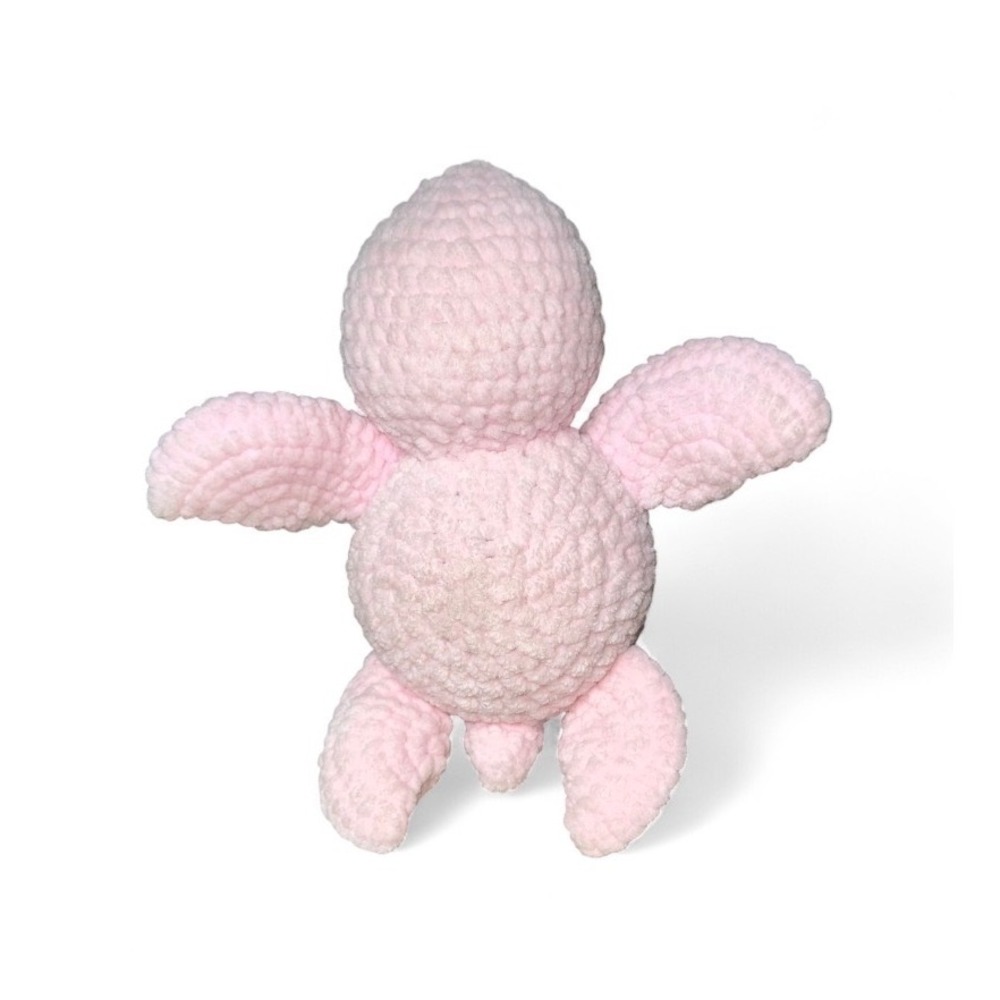 Handmade Crochet Strawberry Turtle Plush Toy Kids Gift Cute Amigurumi - Picture 3 of 4